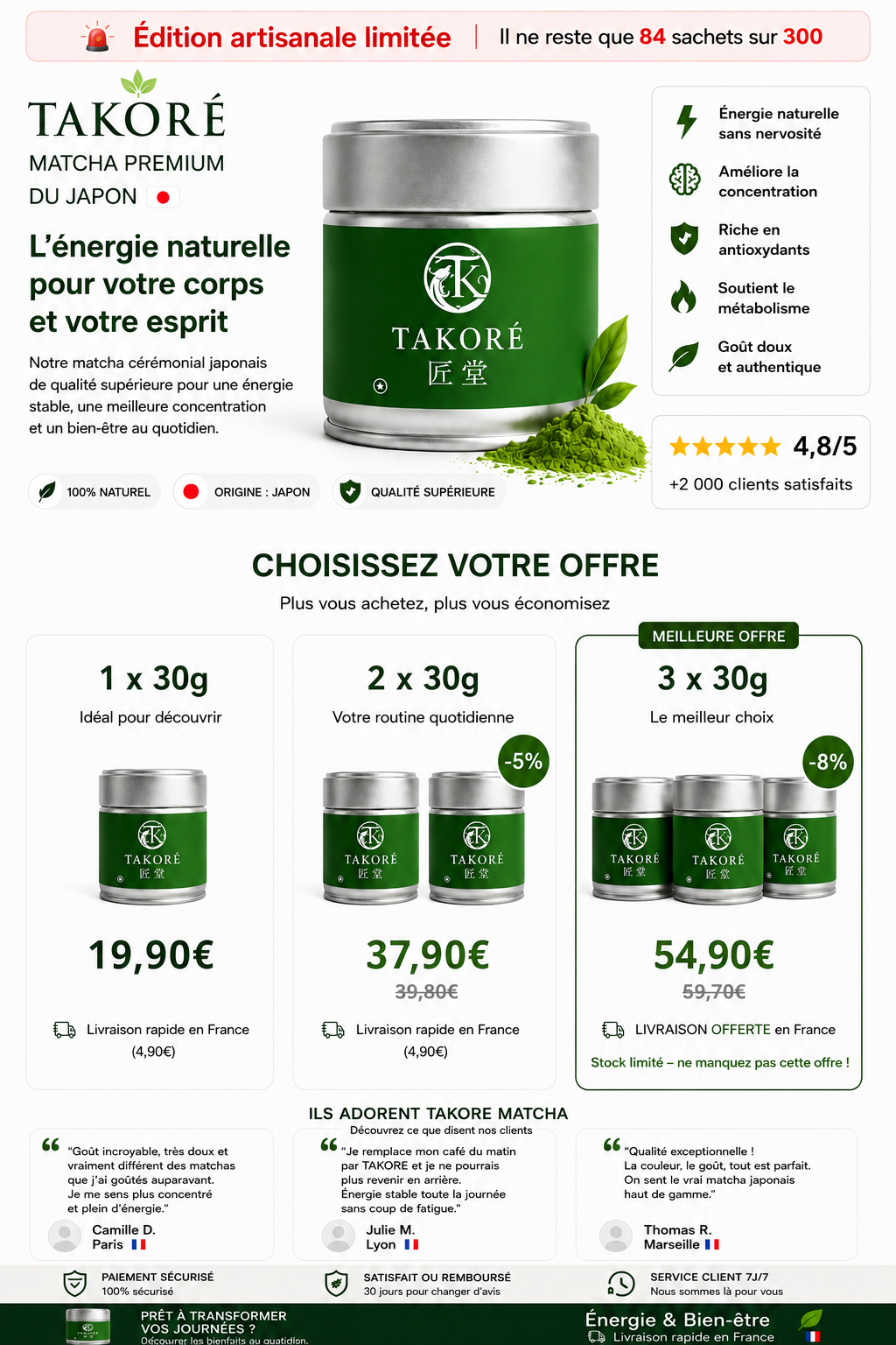 TAKORE Matcha
